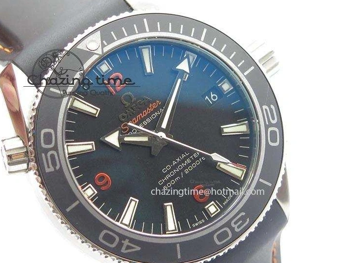 0327 Planet Ocean SS Bp Maker 45mm Black Bezel Orange Numbers On Black Rubber Strap A Popular 8220